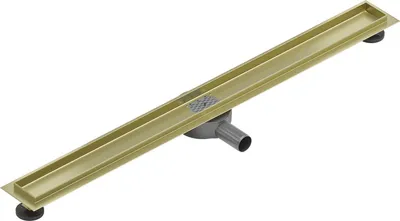 Obrázek produktu pro Mexen Flat 360° těleso otočného liniového odtoku 80 cm, kartáčované zlaté - 1A40080