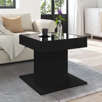 Produktbild von Möbel LED-Couchtisch Schwarz 50x50x45 cm Holzwerkstoff - Couchtische 847561