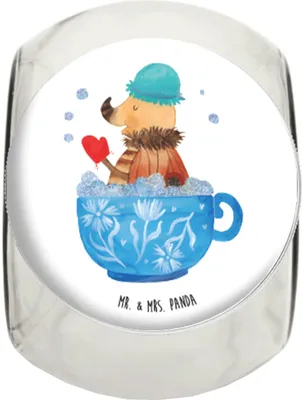 Produktbild von Mr. & Mrs. Panda Lebensmittelbehälter Nachtfalter Schaumbad XL 2000ml - Weiß - Geschenk, Bonboniere, Frischhaltedose, Kaffeedose, Vorratsbehälter, Träumen, schraubglas