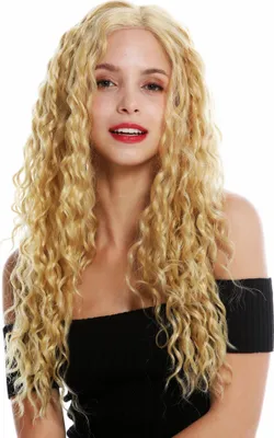 Produktbild von WIG ME UP Perücke Teil-Mono Seitenscheitel Lace-Front lang Locken Blond Rotblond VK-18-MF-972