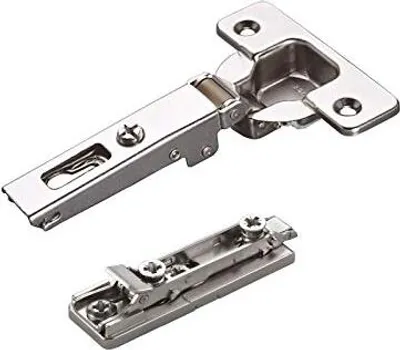 Produktbild von 2 x Salice Topfband 110° Serie 200 Bohrbild T45 Eckanschlag inkl. Linear-Montageplatte Höhe 6 mm mit vormontierten Euroschrauben und Exzenterverstellung Schrankscharnier von SOTECH