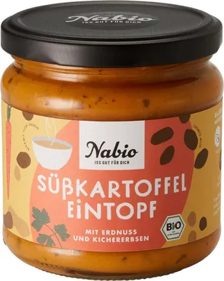 Produktbild von Eintopf im Glas - Süßkartoffeleintopf mit Erdnuss 365g