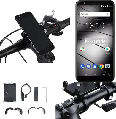 Produktbild von K-S-Trade Handyhalterung für das Fahrrad kompatibel mit Gigaset GS280 Halter Lenkstange Fahrradhalterung Motorrad Bike Mount Befestigung Smartphone