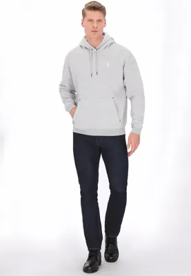Produktbild von SAPORTA herren kapuzenpullover - grau melange, M
