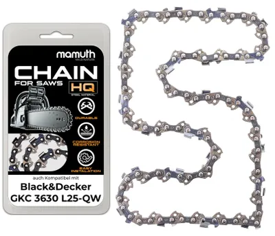 Zdjęcie produktu dla Łańcuch tnący 30 cm 1,1 mm 3/8"" 45 TG do Black&Decker GKC 3630 L25-QW