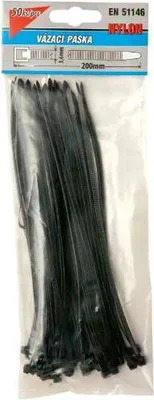 Obrázek produktu pro Pásky vázací 500x4.8mm 50ks černá