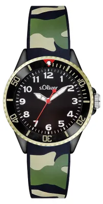 Produktbild von s.Oliver Uhr Kinder-Armbanduhr Silikon Kids Jungen Silikon SO-2998-PQ