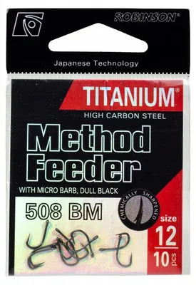 Obrázek produktu pro Robinson Titanium Method Feeder 508BM Háčky Rybářské Method Feeder