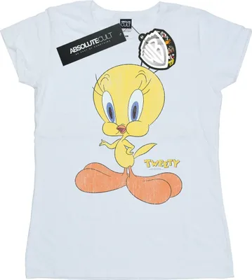 Obrázek produktu pro Looney Tunes - Dámské tričko "Tweety Pie Distressed" BI27573 (XXL) (Bílá)