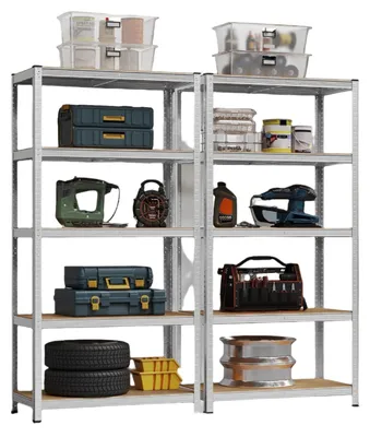 Produktbild von Robustes Lagerregal – Kellerregal – Garage – rostfrei – 200 x 100 x 50 cm