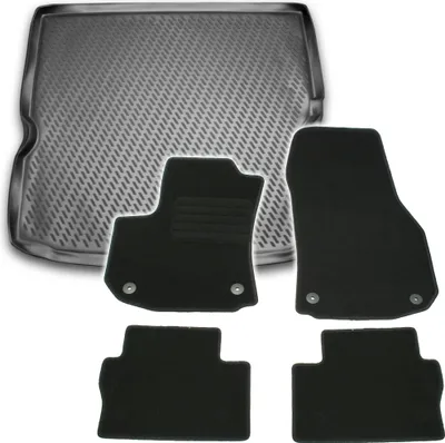 Produktbild von Gummi-Kofferraumwanne + Fußmatten Set für Opel Zafira B, Bj. 7/2005-12/2011