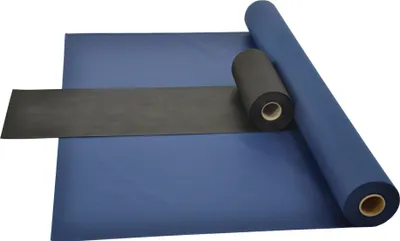Produktbild von Sensalux Kombi-Set 1 Tischdeckenrolle 1m x 25m blau + Tischläufer 30cm schwarz