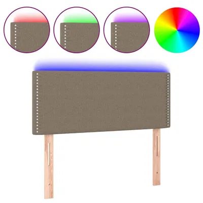 Produktbild von vidaXL LED Kopfteil Taupe 90x5x78/88 cm Stoff
