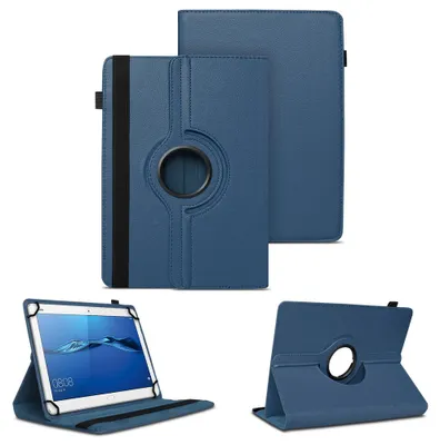 Produktbild von Tablet Hülle Huawei MediaPad M3 M5 Lite 10 Tasche Schutzhülle 360° Drehbar CaseFarben:Blau