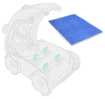 Produktbild von Feinfilter für Interline Poolroboter 5200/5210 (3 Stk.)
