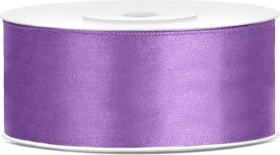 Produktbild von Band Satinband LAVENDEL Lila Deko Ornament 25mm 25m