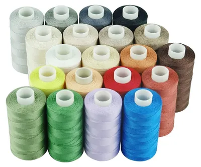 Produktbild von Nähgarn Quiltgarn Nähmaschinengarn - Baumwolle - 20 Farben - 500 m pro Spule