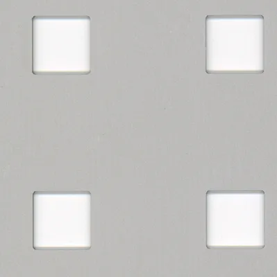 Obrázek produktu pro Albertsova perforovaná deska | čtvercová perforace | hliník, stříbrně eloxovaný | 600 x 1000 x 0,8 mm