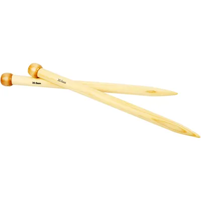 Produktbild von Creativ Company Stricknadeln, L: 35 cm, Stärke 20 mm, 1 Paar