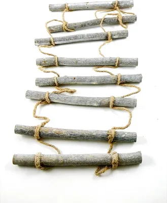 Produktbild von Deko-Strickleiter aus Holz - Natur - 24 x 98 cm - 62232