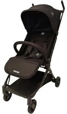 Produktbild von NANIA Babyjet – Ultraleichter Kinderwagen, kompakt zusammenfaltbar, mit Transporttasche, 4 Räder, Schwarz