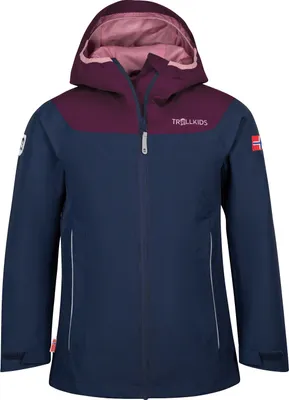 Produktbild von Trollkids Girls Bergen Jacket Navy/Plum Gr. 176