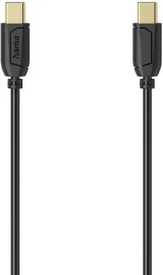 Immagine prodotto di Cavo dati Hama USB-C 0,75 m sw (nero)