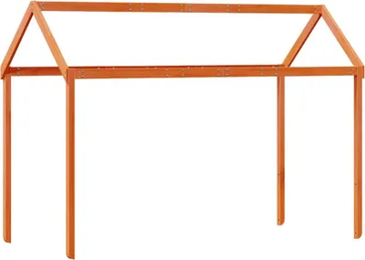Produktbild von vidaXL Dach für Kinderbett Wachsbraun 207x80,5x151,5 cm Massivholz