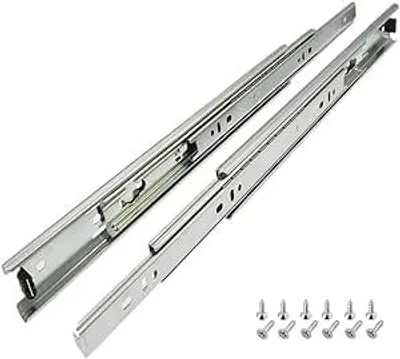 Produktbild von YALION® 1 Paar Schubladenschienen Vollauszug 300 mm Kugelauszug,35 mm Stahl Führungsschienen seitliche Montage mit Schrauben, belastbar bis 35 kg