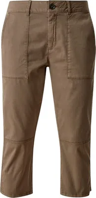 Produktbild von 27427 S. Oliver, Chino 3/4, 3/4 Damen Jeans Hose, Popeline Stretch, olive, D 36 W 28
