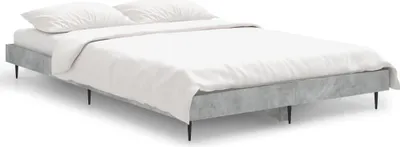Obrázok produktu pre vidaXL Bedstead betónová šedá 120x190 cm odvodený drevený výrobok