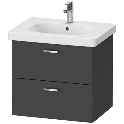 Image de Duravit XBase meuble sous-lavabo suspendu L:60,00 cm avec 2 tiroirs, XB618904949