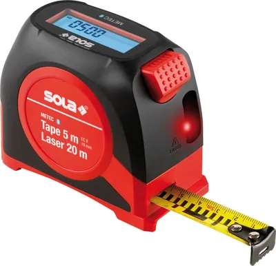 Produktbild von SOLA | METEC digitales Maßband - präzise Messung mit Laser und Bluetooth