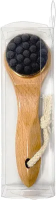 Produktbild von Gesichtsborstel Pflegewerkzeug Lymphdrainage Naturholz - 16 x 5 x 5 cm