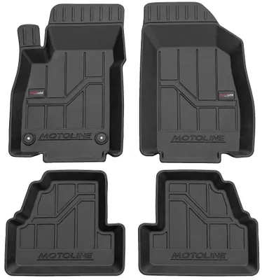 Immagine prodotto di Tappetini per auto MOTOLINE 3D in TPE, compatibili con Opel Mokka A/X (2012-2019) | Bordi rialzati, Immagine generata dall'IA