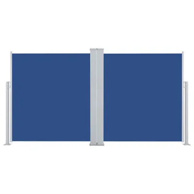 Produktbild von Ausziehbare Seitenmarkise Blau 160 x 600 cm