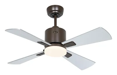 Produktbild von Deckenventilator ECO NEO III 92 Bronze - Wenge/Silber WiFi mit Leuchte