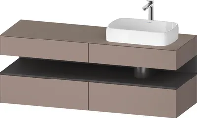 Produktbild von DURAVIT QA4778049430000 QTG KWTU WH Ek. 1600x550x600 bs. Mt.