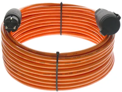 Produktbild von SCHUKO PUR Verlängerung H07BQ 230V IP44 Baustelle 3G1,5 / 3G2,5 5-50m, Querschnitt:3x1.5mm², Länge:5m