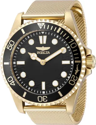 Zdjęcie produktu dla Invicta Pro Diver 49691 Zegarek Męski - Mechanizm Kwarcowy - Stal Nierdzewna z Czarną Tarcza - 43 mm