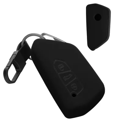 Produktbild von kwmobile Autoschlüssel Hülle kompatibel mit VW Golf 8 3-Tasten Autoschlüssel Hülle - TPU Schlüsselhülle - Schlüssel Cover in Schwarz - Mit
