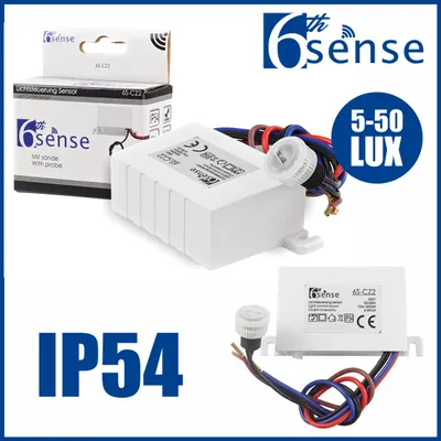 Produktbild von Dämmerungssensor mit Sonde Dämmerungsschalter LED IP65 Innen Außen DIN-Schiene