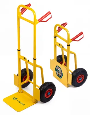 Produktbild von VOUNOT® Sackkarre klappbar Transportkarre Transportwagen mit Luftreifen 200 kg, Gelb