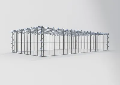 Produktbild von Anbaugabione Typ 3 100 cm x 20 cm x 50 cm (L x H x T), Maschenweite 5 cm x 10 cm, Spirale