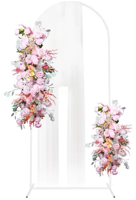 Metallbogen weiß 90x188 cm für Hochzeit & Party
