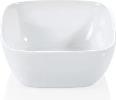 Zdjęcie produktu dla Miska kwadratowa 2,8 l biała, porcelanowa Miska 23 x 23 x 10 cm