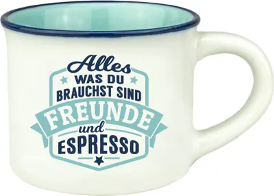 Produktbild von Persönliche Espressotasse Mokkatasse - Alles was du (Freunde)