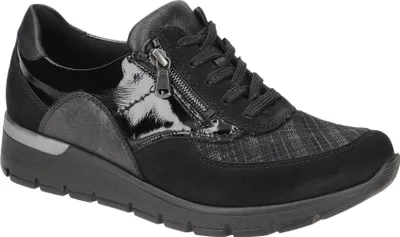 Produktbild von Waldläufer K Damenschuhe - bequeme Schnür- Halbschuhe schwarz Freizeit