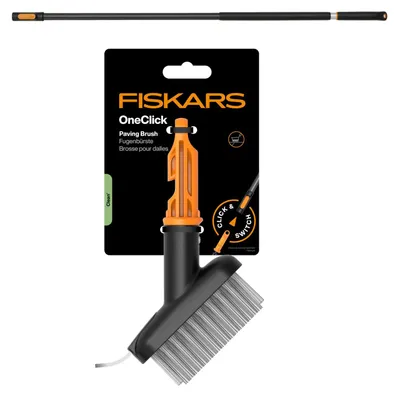 Produktbild von FISKARS ONECLICK Bürstenkopf für Gehwegfugen + Stiel 119-174 cm