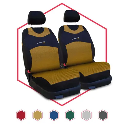 Produktbild von Autositzbezüge Universal Schonbezüge PKW Auto Set Gold Vorne 1+1 für Fiat Palio